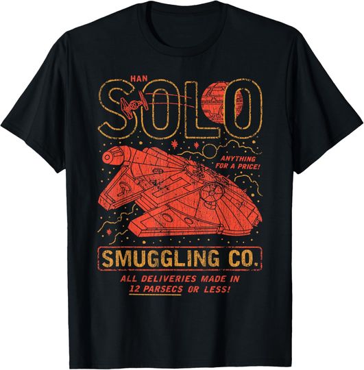 Star Wars Vintage Han Solo Smuggling Co T-Shirt, Star Wars T-Shirt