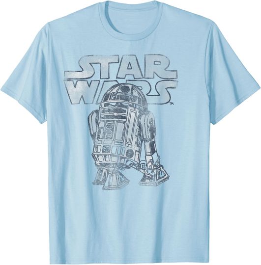 Star Wars R2-D2 Vintage Distressed T-Shirt ,Star Wars T-Shirt