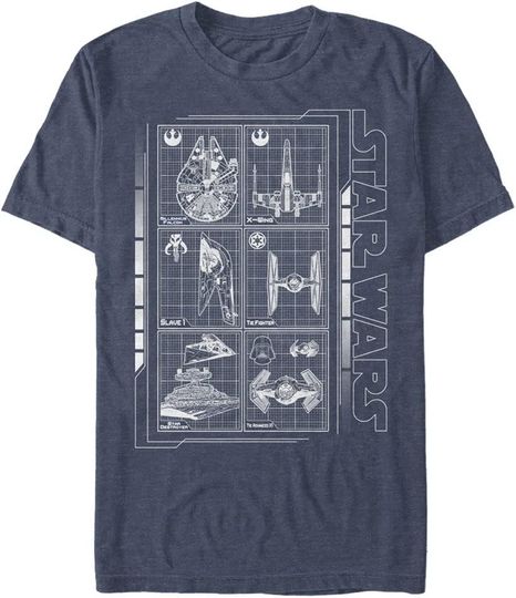 STAR WARS Big & Tall Battle Ships Shirt, Star Wars T-Shirt