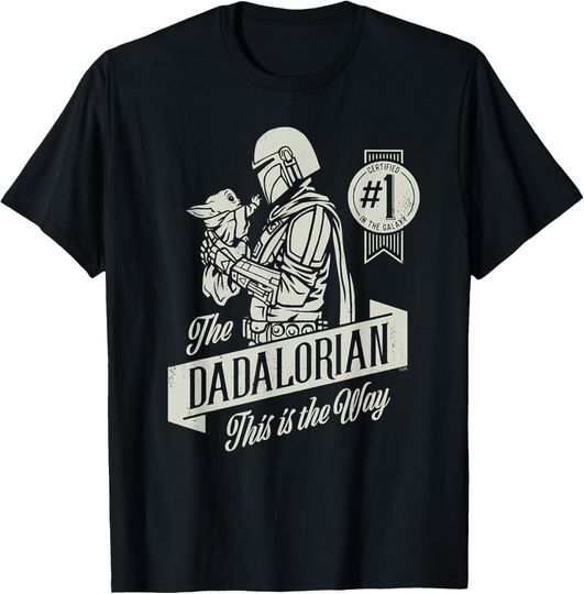Star Wars The Mandalorian and Grogu Dadalorian Father’s Day T-Shirt, Star Wars T-Shirt