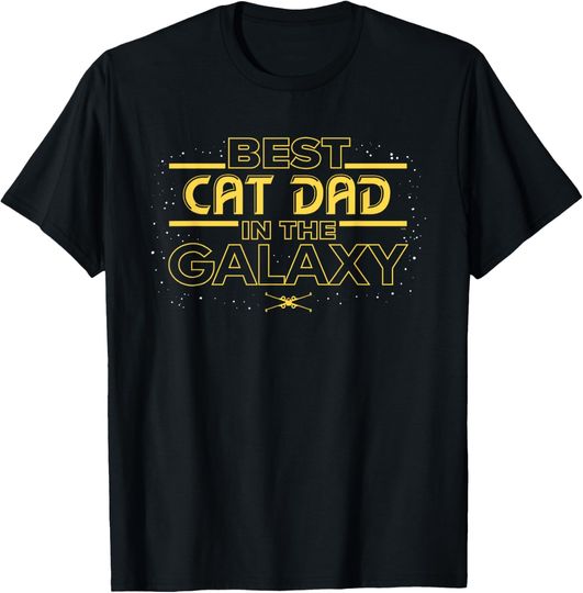 Star Wars Best Cat Dad in the Galaxy Father’s Day T-Shirt, Star Wars T-Shirt