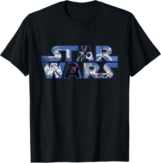 Star Wars Millennium Falcon and Death Star T-Shirt, Star Wars T-Shirt