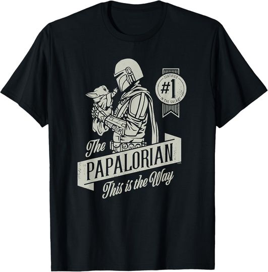 Star Wars The Mandalorian and Grogu Papalorian This Is The Way T-Shirt, Star Wars T-shirt