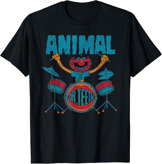 Disney The Muppets Animal Dr Teeth & Electric Mayhem Vintage T-Shirt, Animal T-Shirt