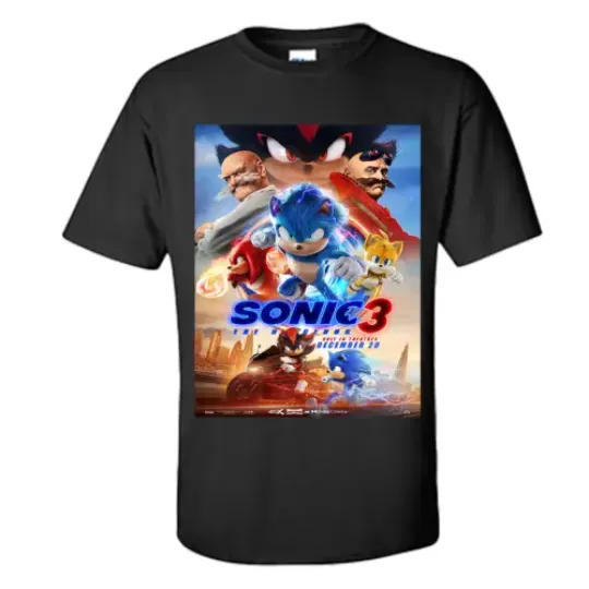 Sonic the Hedgehog 3 T Shirt Sonic the Hedgehog Shirt