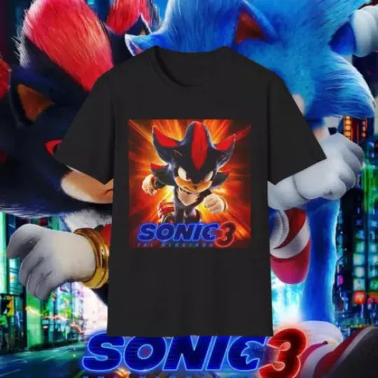Sonic The Hedgehog 3 Men Women All Size Unisex T-Shirt
