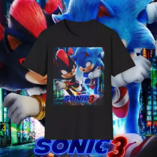 Sonic The Hedgehog 3 Men Women All Size Unisex T-Shirt