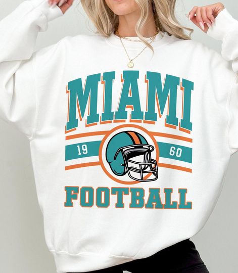Sunday Miami Football Sweatshirt, Miami Football Fan Sweatshirt