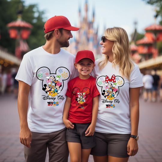 Disney 2025 Family Vacation T- Shirt,Disney Trip Shirts, Disneyworld Shirts,Disney Couple Shirt, Disney Family Matching Shirts, Disney Trip