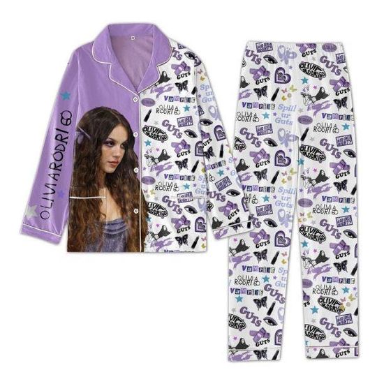 Olivia Rodrigo Pajamas Set, Olivia Family Pajamas, Olivia Rodrigo Family Christmas Pajamas Set