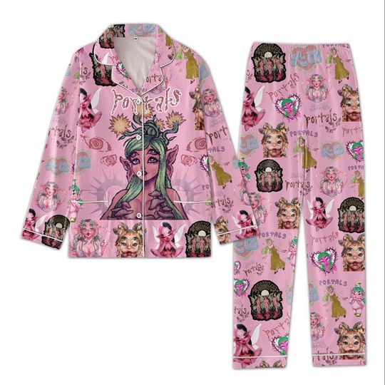Portals Tour Pajamas Set, Melanie Martinez Tour Pajamas Set, Melanie Pajamas