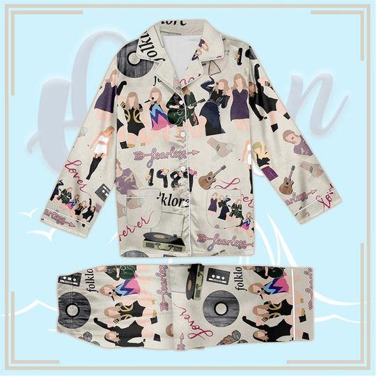 Discover taylor aesthetic  version Christmas Satin Pajamas, World Tour Band  Pajamas, taylor version Tour Christmas  Pajamas, Music Lover Gifts