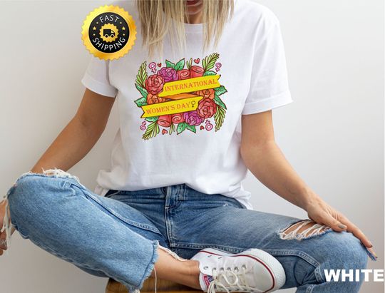 International Women's Day Floral Shirt, Floral 8 march Women's Day Shirt