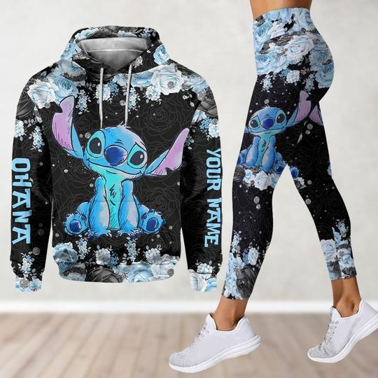 Custom Stitch Hoodie And Leggings, Ohana Means Family Shirt, Lilo And Stitch Hoodie, Disney Movie Hoodie, Personalized Gift For Her Him