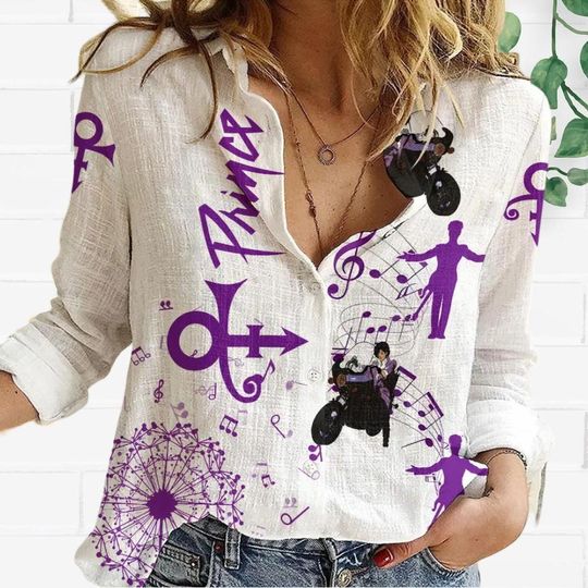 Prince Purple Shirt, Pur Rain Blouse, Prince Purple Women, Prince Pur Rain Shirt, Prince Purple Valentine Gift