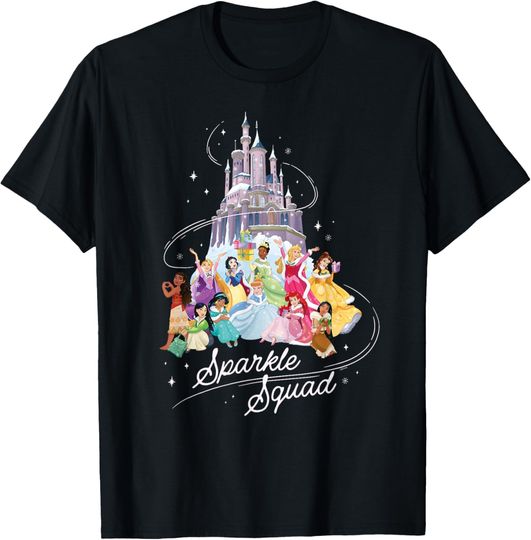 Disney Princess Sparkle Squad Winter Castle T-Shirt, Princess T-Shirt