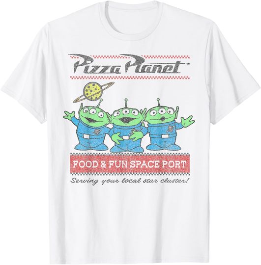 Disney Pixar Toy Story Pizza Planet Food & Fun Space Port T-Shirt, Toy Story T-Shirt