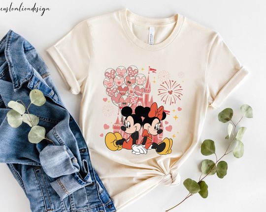 Disney couple Mouse T-Shirt, Magical Valentine T-Shirt, Valentine's Day T-Shirt
