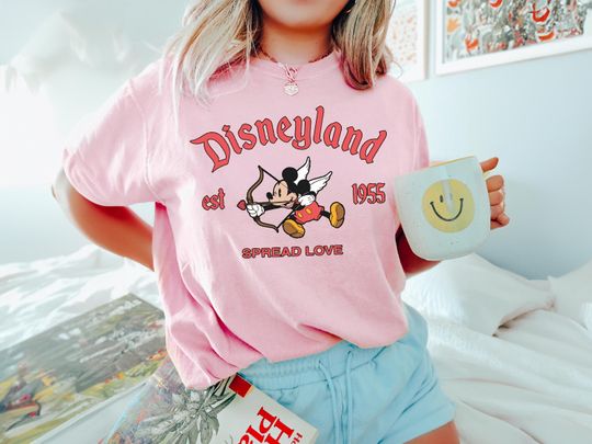 Disneyland Spread Love T-Shirt, Mickey Mouse Valentine T-Shirt