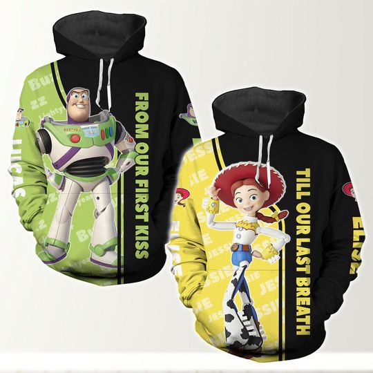 Valentine Buzz Lightyear And Jessie Hoodies, Disney Couple Matching Hoodies, Toy Story Couple Shirt, Disney Valentine Gift For Lover