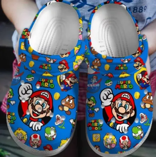 Super Mario Clogs Shoes,Clogs Shoes