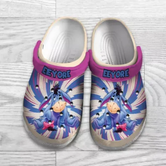 Eeyore Crocband Clogs Shoes, Eeyore Clogs Shoes