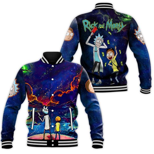 Rick And Rickandmorty Baseball Jacket, FRick And Rickandmorty