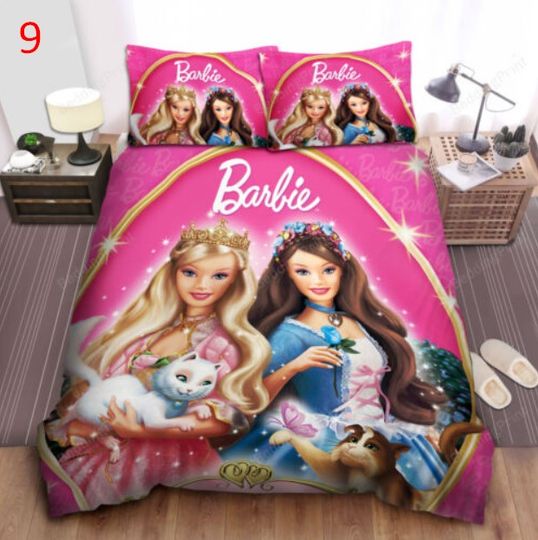 Barbie Bedding Set Cartoon Disney Bedding Sets