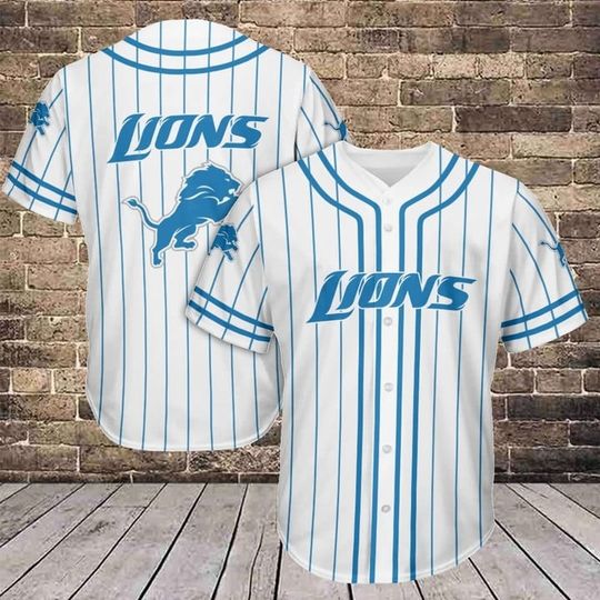 Classic Detroit Baseball Jersey, Detroit Lions Baseball Jersey