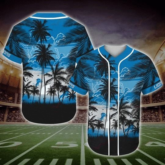 Detroit Lions Baseball Jersey, Detroit Hawaii Baseball Jersey