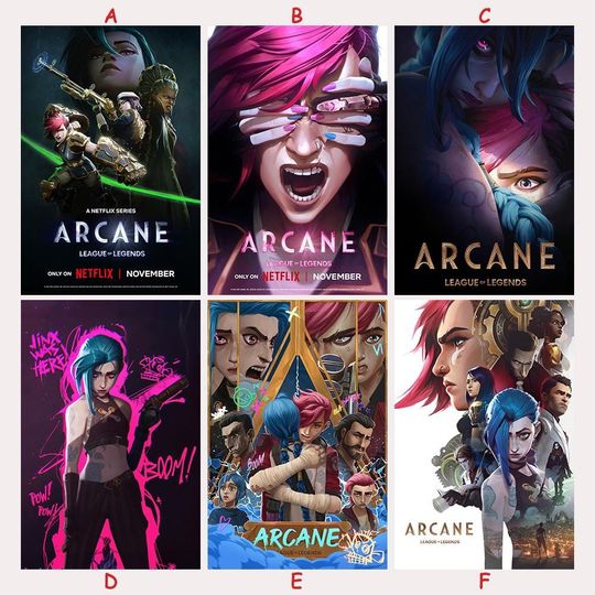 Arcane League Of Legends Season 1, Season 2 Animation Movie Poster