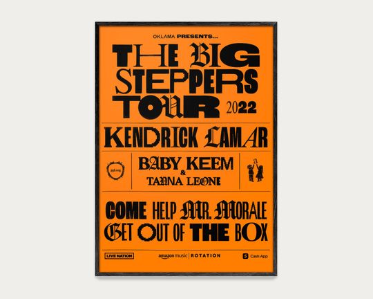 Discover Poster Merchandising The Big Steppers Tour