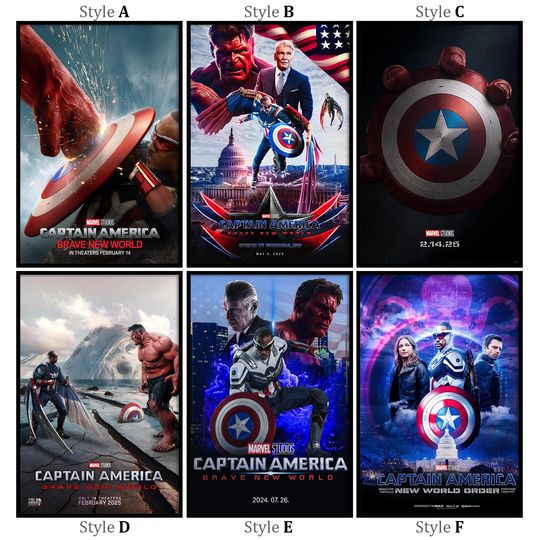 Captain America Brave New World 2025 Movie Poster