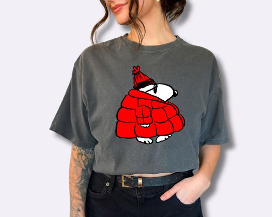 Christmas Shirt Vintage Peanuts Snoop, Woodstock Retro Xmas Tee, Christmas Gift