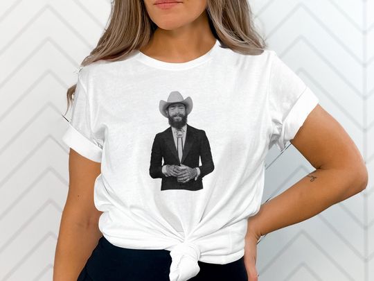 Discover Cowboy Post Shirt, Wallen Western Country Concert Shirt, Post Malone Western Graphic Tee, Festival Shirt, Western Style Concert Top, Malone
