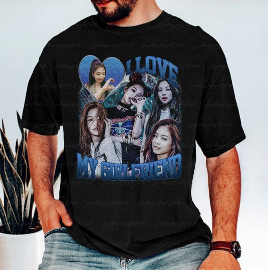 Custom I Love My Girlfriend Graphic Shirt, To My Girlfriend, Wifey Face Bootleg Shirt,Love Graphic Shirt,Insert Your Photo,Couple Custom Tee