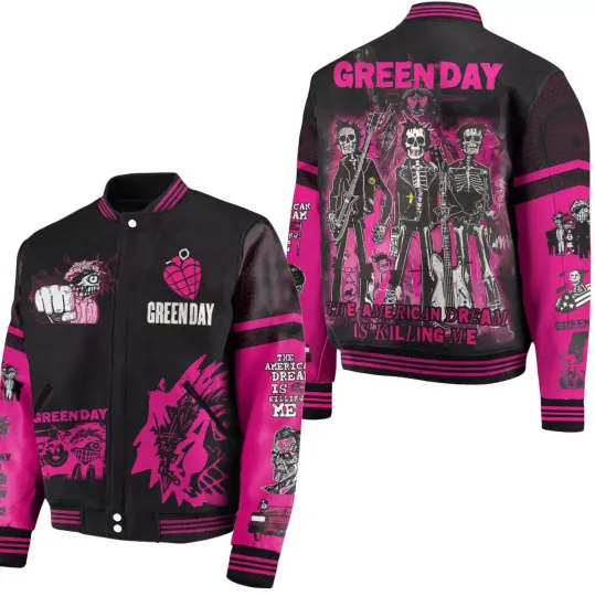 Green Day The American Dream Is Killing Me Baseball Jacket