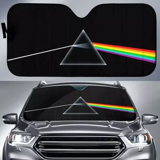 The Dark Side Pink Floyd Auto Sun Shades, Music Gift Idea