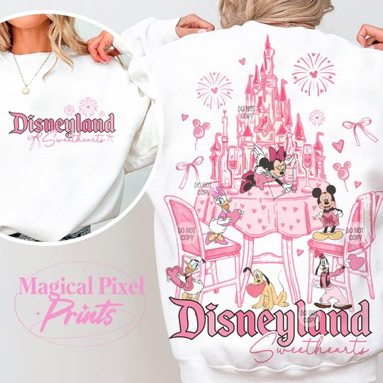 Pink Coquette Valentine Sweatshirt, Mouse And Friends Sweatshirt, Coquette Valentine Sweatshirt, Pink Bow Sweatshirt, Retro Mouse Valentine's Day