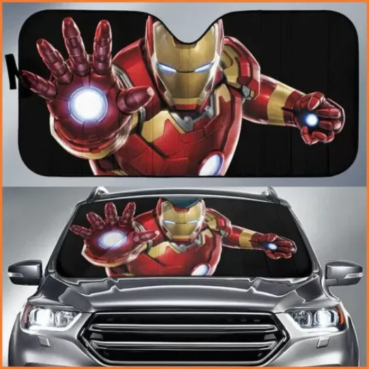 Iron Man Window Auto Sun Shade Car Sunshade Vehicle Sunshade
