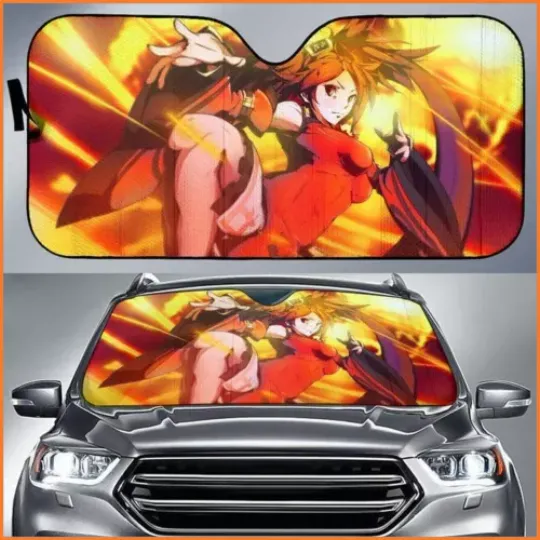 Guilty Gear Xrd Jam Kuradoberi Auto Sun Shade Car Sunshade Car Dashboard