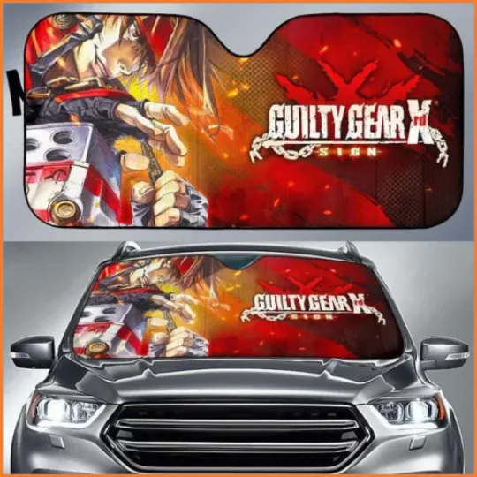 Guilty Gear Xrd Sign Game Auto Sun Shade Car Sunshade Car Dashboard Accessories