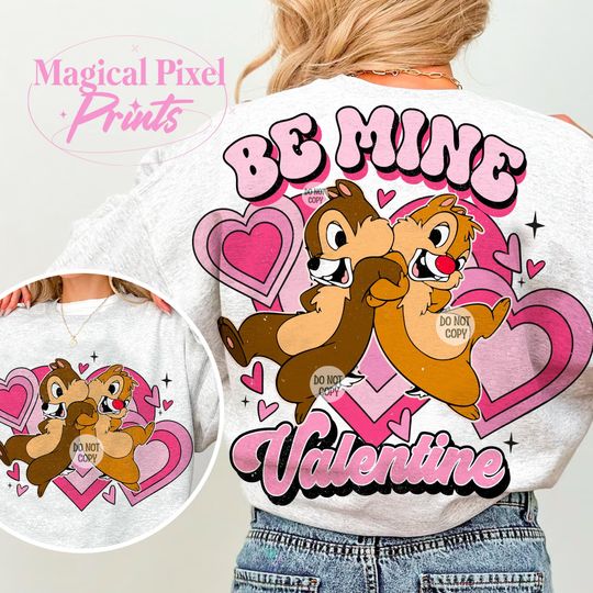 Be Mine Valentine Sweatshirt, Chipmunk Valentine's Day Sweatshirt, Love Chipmunk Sweatshirt, Funny Valentine's Day Sweatshirt, Valentine's Day Sweatshirt