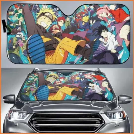 Narutoo  Friends Anime Auto Sun Shade Car Sunshade Car UV Protection