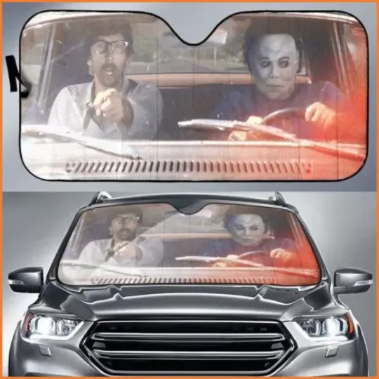 Halloween 1978 Auto Sun Shade Car Sunshade Insulated Sunshade