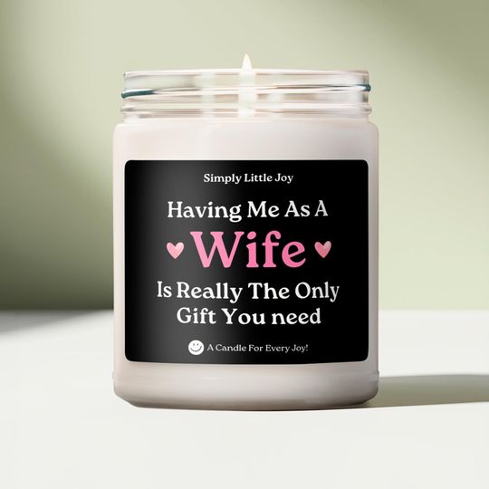 Valentine Gift For Husband, Anniversary Gift for Husband, Romantic Candle Gift For Him