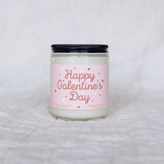 Happy Galentines day candle valentines day gift for best friend Galentines gifts