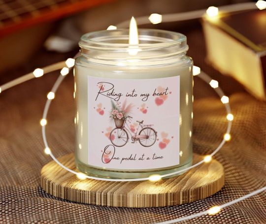 Scented Valentine's Day Candle Gift for Girlfriend, fianc, Birthday V-Day Love Romance