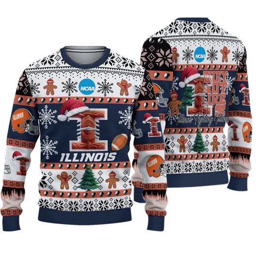 Illinois Fighting Illini Football They Not Like Us Christmas Ugly Sweater