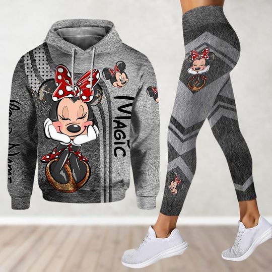 Personalized Minnie Mouse Hoodie And Leggings, Disney Minnie Shirt, Intermational Women's Day Gift, Gift For Women